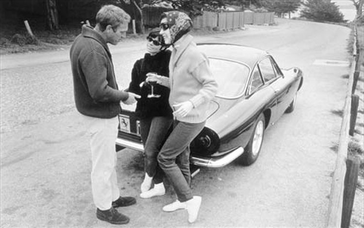 For its maiden voyage McQueen along with his wife Neile drove the Lusso