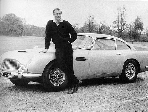 Sean Connery Jaguar Vintage James Bond 007 No frame 